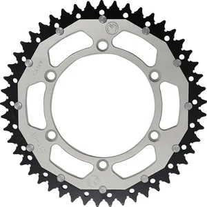 MOOSE OFFROAD HARD-PARTS REAR SPROCKET / 49 TEETH / 520 PITCH / SILVER/NATURAL / ALUMINIUM/STEEL