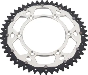 MOOSE OFFROAD HARD-PARTS REAR SPROCKET / 50 TEETH / 520 PITCH / SILVER/NATURAL / ALUMINIUM/STEEL