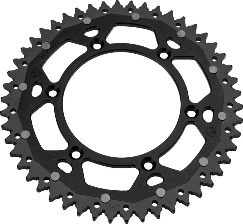 Moose Offroad REAR SPROCKET / 50 TEETH / 520 PITCH / BLACK/NATURAL / ALUMINIUM/STEEL