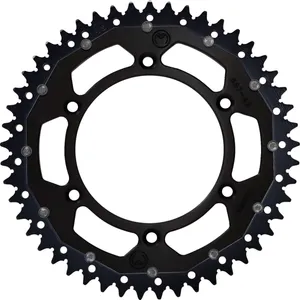 MOOSE OFFROAD HARD-PARTS REAR SPROCKET / 49 TEETH / 520 PITCH / BLACK/NATURAL / ALUMINIUM/STEEL