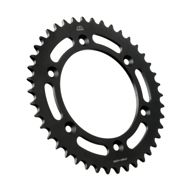 JT SPROCKETS JTR897.42ZBK REAR REPLACEMENT SPROCKET 42 TEETH 520 PITCH BLACK C49 HIGH CARBON STEEL