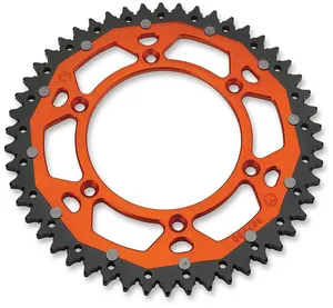 MOOSE OFFROAD HARD-PARTS REAR SPROCKET / 50 TEETH / 428 PITCH / ORANGE|NATURAL / ALUMINUM|STEEL