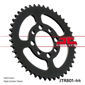 JT SPROCKETS JTR801.44 REAR REPLACEMENT SPROCKET 44 TEETH 420 PITCH NATURAL C49 HIGH CARBON STEEL