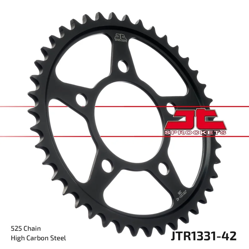 JT SPROCKETS SPROCKET REAR 42T 525 BLK