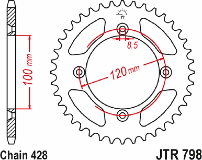 JT SPROCKETS SPROCKET RR YAMAHA 46T