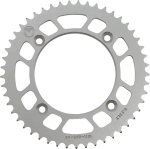 MOOSE OFFROAD HARD-PARTS REAR SPROCKET 49 TEETH ALUMINIUM SILVER