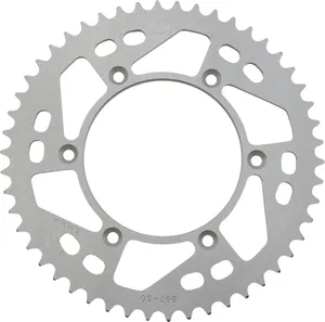 MOOSE OFFROAD HARD-PARTS REAR SPROCKET 50 TEETH ALUMINIUM SILVER