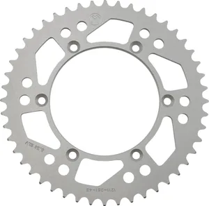 MOOSE OFFROAD HARD-PARTS REAR SPROCKET 48 TEETH ALUMINIUM SILVER