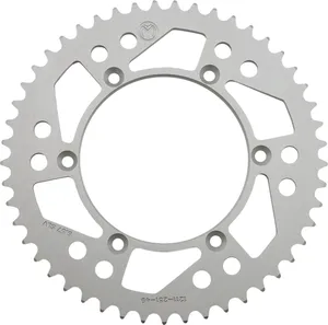 MOOSE OFFROAD HARD-PARTS REAR SPROCKET 49 TEETH ALUMINIUM SILVER
