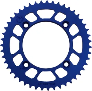 MOOSE OFFROAD HARD-PARTS REAR SPROCKET 47 TEETH ALUMINIUM BLUE