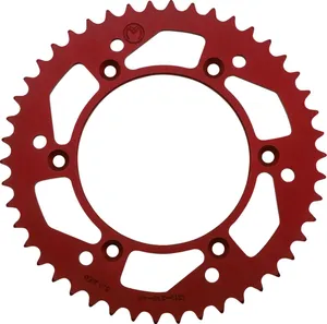 MOOSE OFFROAD HARD-PARTS REAR SPROCKET 46 TEETH ALUMINIUM RED