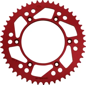 MOOSE OFFROAD HARD-PARTS REAR SPROCKET 48 TEETH ALUMINIUM RED