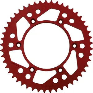 MOOSE OFFROAD HARD-PARTS REAR SPROCKET 49 TEETH ALUMINIUM RED