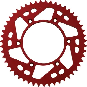 MOOSE OFFROAD HARD-PARTS REAR SPROCKET 51 TEETH ALUMINIUM RED