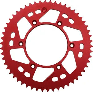 MOOSE OFFROAD HARD-PARTS REAR SPROCKET 54 TEETH ALUMINIUM RED