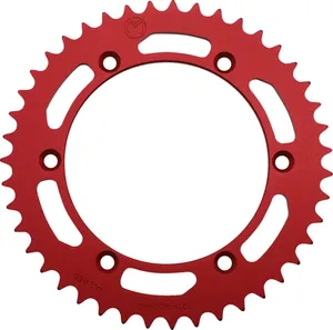 MOOSE OFFROAD HARD-PARTS REAR SPROCKET 43 TEETH ALUMINIUM RED