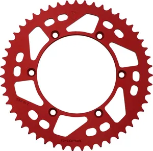 MOOSE OFFROAD HARD-PARTS REAR SPROCKET 51 TEETH ALUMINIUM RED