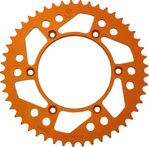 MOOSE OFFROAD HARD-PARTS REAR SPROCKET 49 TEETH ALUMINIUM ORANGE