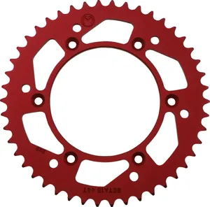 MOOSE OFFROAD HARD-PARTS REAR SPROCKET / 46 TEETH / 520 PITCH / RED / ALUMINUM