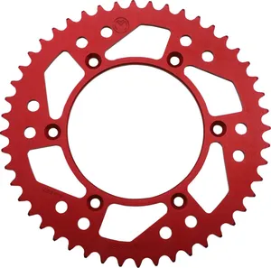 MOOSE OFFROAD HARD-PARTS REAR SPROCKET / 48 TEETH / 520 PITCH / RED / ALUMINUM