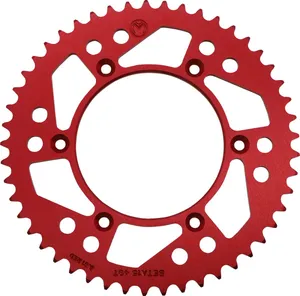 MOOSE OFFROAD HARD-PARTS REAR SPROCKET / 49 TEETH / 520 PITCH / RED / ALUMINUM