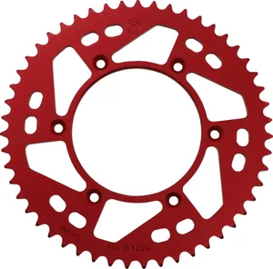 MOOSE OFFROAD HARD-PARTS REAR SPROCKET / 51 TEETH / 520 PITCH / RED / ALUMINUM
