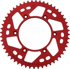 MOOSE OFFROAD HARD-PARTS REAR SPROCKET / 52 TEETH / 520 PITCH / RED / ALUMINUM