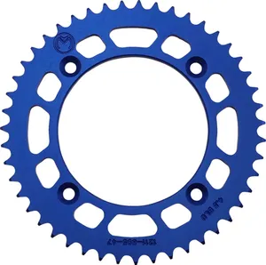 MOOSE OFFROAD HARD-PARTS REAR SPROCKET / 47 TEETH / 428 PITCH / BLUE / ALUMINUM
