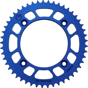 MOOSE OFFROAD HARD-PARTS REAR SPROCKET / 49 TEETH / 428 PITCH / BLUE / ALUMINUM
