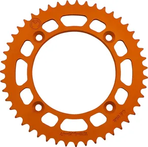 MOOSE OFFROAD HARD-PARTS REAR SPROCKET / 47 TEETH / 428 PITCH / ORANGE / ALUMINUM