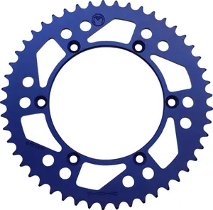 MOOSE OFFROAD HARD-PARTS REAR SPROCKET / 49 TEETH / 520 PITCH / BLUE / ALUMINUM