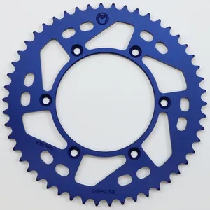 MOOSE OFFROAD HARD-PARTS REAR SPROCKET / 50 TEETH / 520 PITCH / BLUE / ALUMINUM
