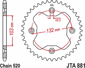 JT SPROCKETS SPROCKET RL 520 38T ORG