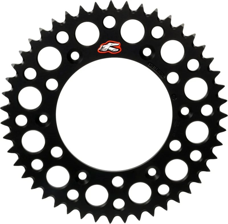 RENTHAL Rear CW Black Grvd Pkd