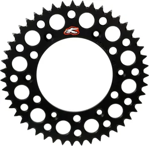 RENTHAL Rear CW Black Grvd Pkd