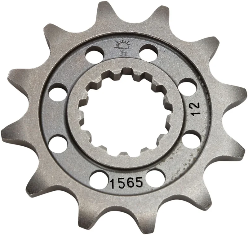 JT SPROCKETS JTF1565.12 FRONT REPLACEMENT SPROCKET 12 TEETH 520 PITCH NATURAL STEEL