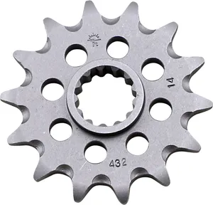 JT SPROCKETS JTF432.14SC FRONT SELF CLEANING SPROCKET 14 TEETH 520 PITCH NATURAL STEEL