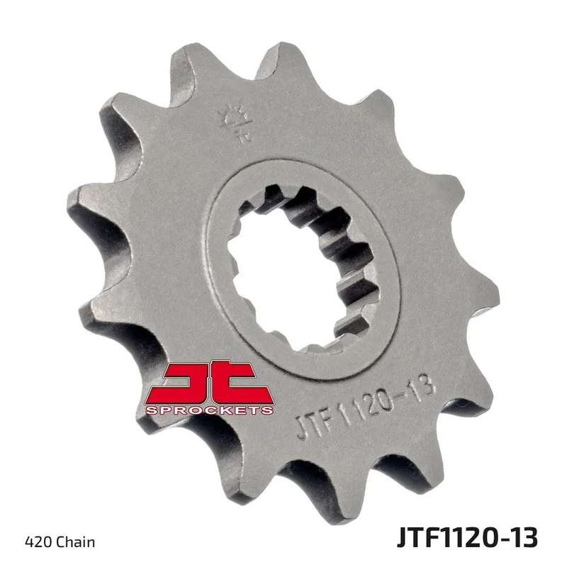 JT SPROCKETS JTF1120.13 FRONT REPLACEMENT SPROCKET 13 TEETH 420 PITCH NATURAL STEEL