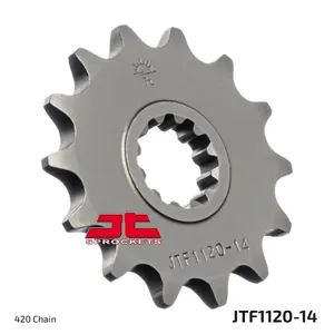 JT SPROCKETS JTF1120.14 FRONT REPLACEMENT SPROCKET 14 TEETH 420 PITCH NATURAL STEEL
