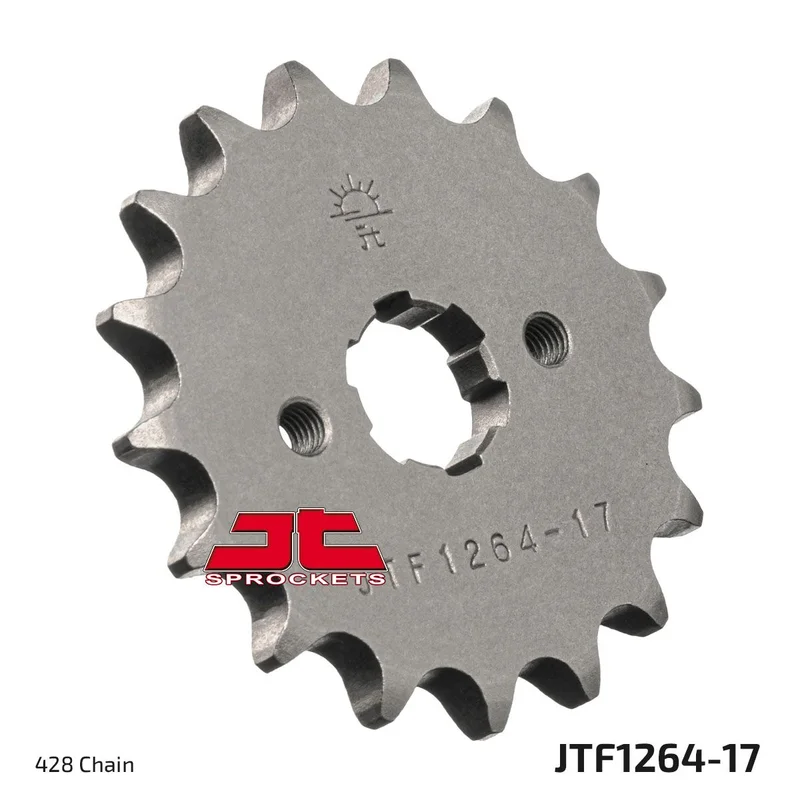 JT SPROCKETS JTF1264.17 FRONT REPLACEMENT SPROCKET 17 TEETH 428 PITCH NATURAL STEEL