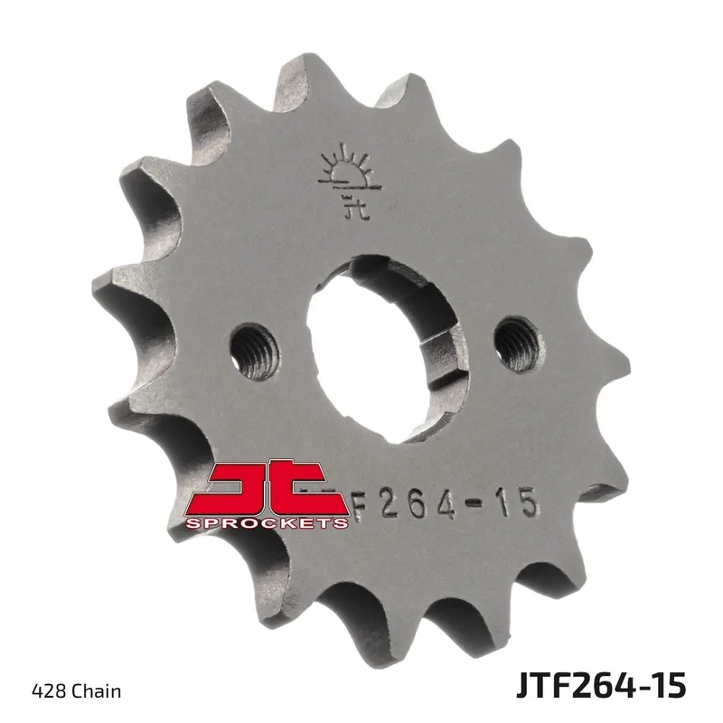 JT SPROCKETS JTF264.15 FRONT REPLACEMENT SPROCKET 15 TEETH 428 PITCH NATURAL STEEL
