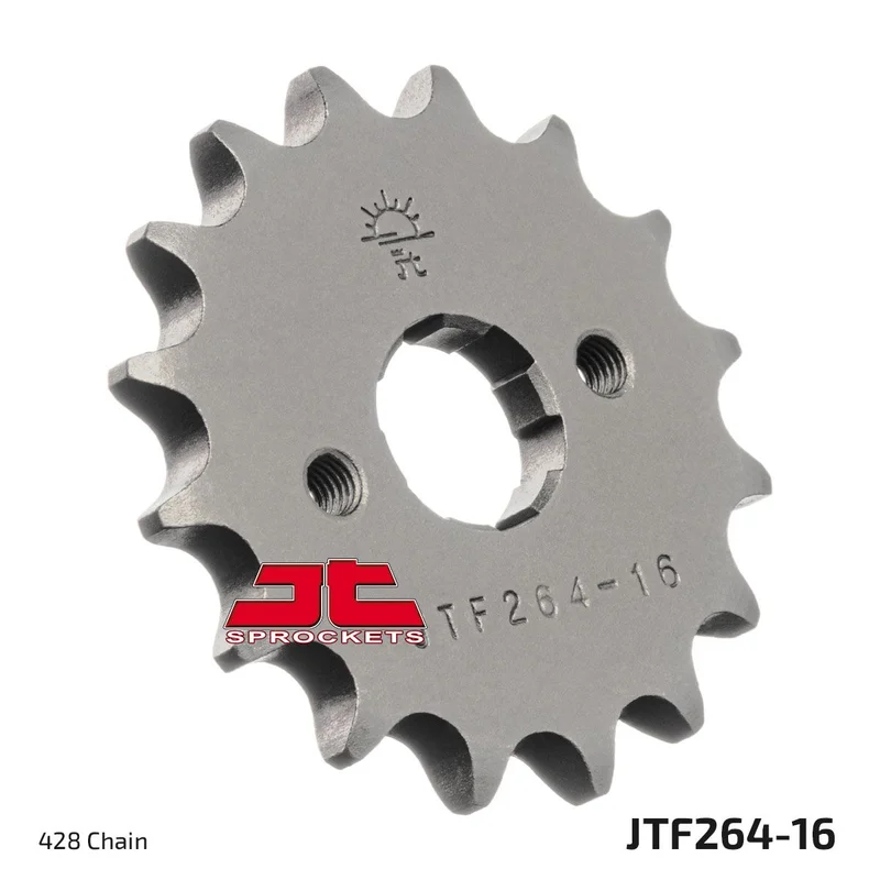 JT SPROCKETS JTF264.16 FRONT REPLACEMENT SPROCKET 16 TEETH 428 PITCH NATURAL STEEL