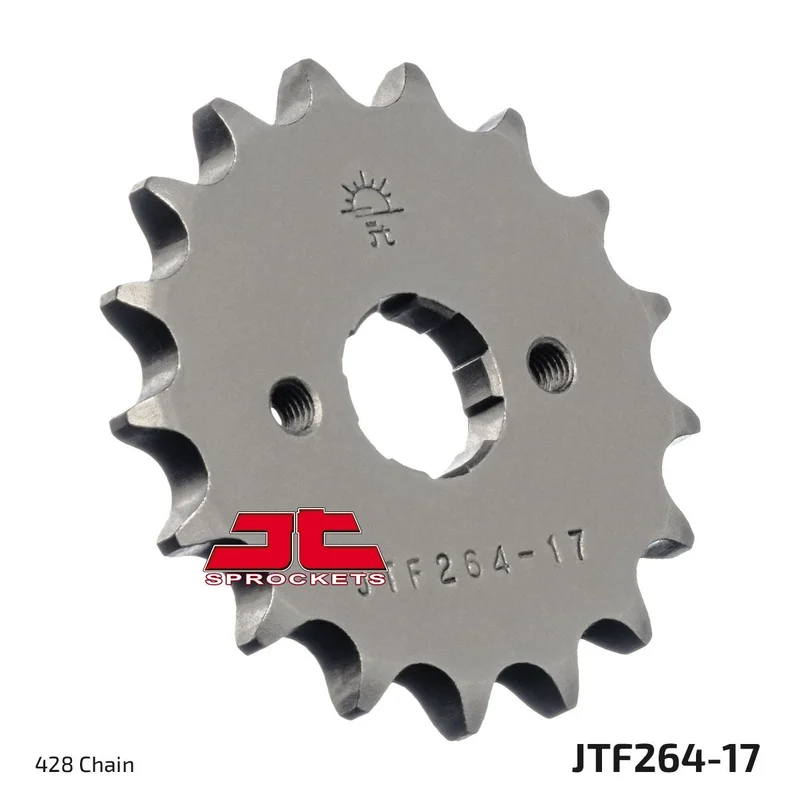 JT SPROCKETS JTF264.17 FRONT REPLACEMENT SPROCKET 17 TEETH 428 PITCH NATURAL STEEL