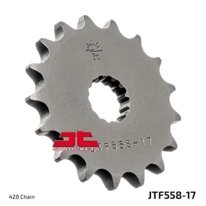 JT SPROCKETS JTF558.17 FRONT REPLACEMENT SPROCKET 17 TEETH 428 PITCH NATURAL STEEL