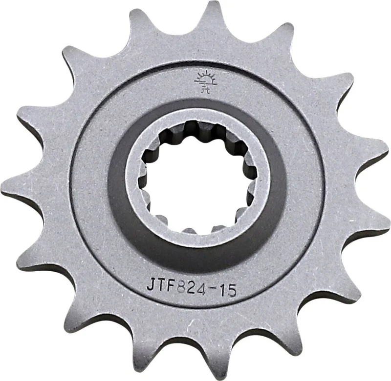 JT SPROCKETS JTF824.15 FRONT REPLACEMENT SPROCKET 15 TEETH 520 PITCH NATURAL STEEL