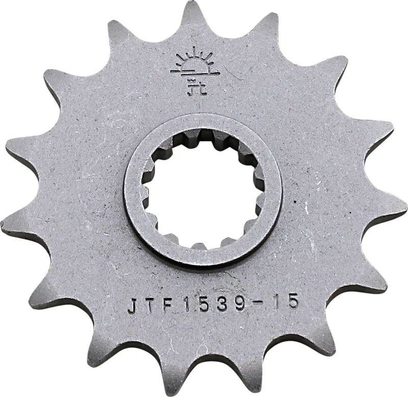 JT SPROCKETS JTF1539.15 FRONT REPLACEMENT SPROCKET 15 TEETH 520 PITCH NATURAL STEEL