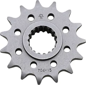 JT SPROCKETS JTF704.15 FRONT REPLACEMENT SPROCKET 15 TEETH 525 PITCH NATURAL CHROMOLY STEEL ALLOY