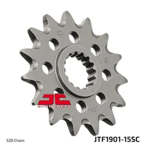 JT SPROCKETS JTF1901.15SC FRONT SELF CLEANING SPROCKET 15 TEETH 520 PITCH NATURAL CHROMOLY STEEL ALLOY