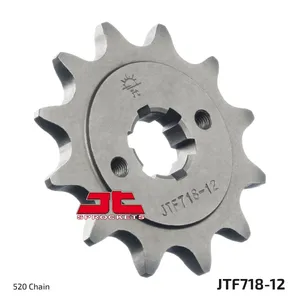 JT SPROCKETS JTF718.12 FRONT REPLACEMENT SPROCKET 12 TEETH 520 PITCH NATURAL CHROMOLY STEEL ALLOY