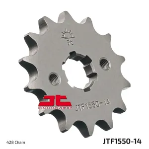JT SPROCKETS JTF1550.14 FRONT REPLACEMENT SPROCKET 14 TEETH 428 PITCH NATURAL CHROMOLY STEEL ALLOY